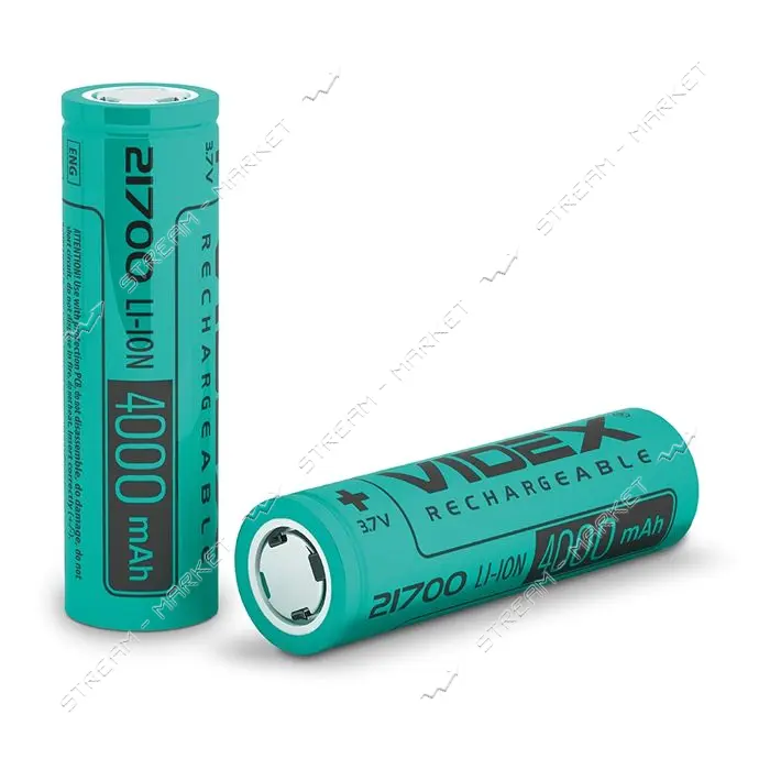 Аккумулятор Videx Li-ion 21700 4000mAh 3.7V без защиты                                              