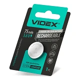 Аккумулятор Videx литиевый LIR2032 75mAh 3.6V без защиты