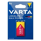 Батарейка Varta LongLife Max Power щелочная 6LR61 крона блистер