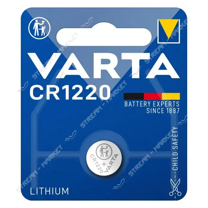 Батарейка Varta литиевая CR 1220 3V блистер 1шт                                                     
