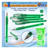 Ручка шариковая TIANJIAO TY-501P масляная зеленая                                                   