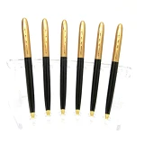 Ручка шариковая Baixin BP903G металлическая поворотная синяя