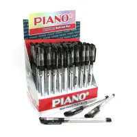 Ручка масляна Piano PT-195-C-bl Classic чорна                                                       