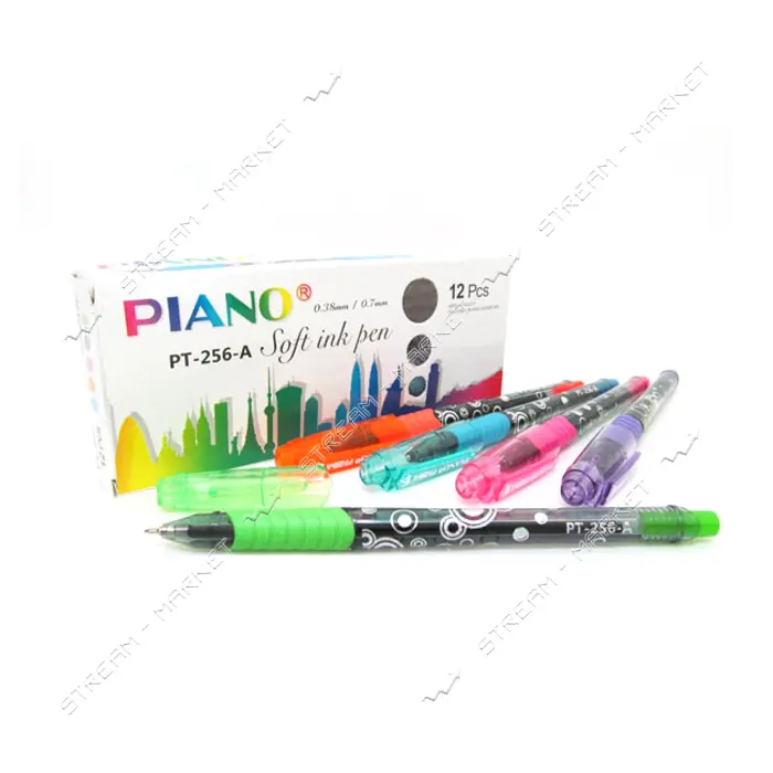 Ручка масляная Piano PT-256-A С синяя