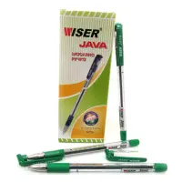 Ручка масляная Wiser java-gr Java 0.7мм зеленая                                                     