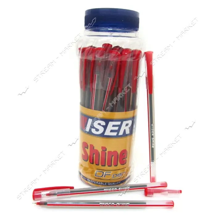 Ручка масляная Wiser shine-rd Shine 0.6мм красная