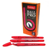 Ручка масляна Goldex Ball pro 0.7мм червона