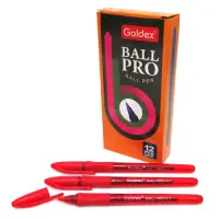 Ручка масляна Goldex Ball pro 0.7мм червона                                                         