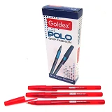 Ручка масляная Goldex 422-rd Polo Grip Fashion 1мм красная