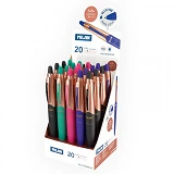 Ручка шариковая Milan 1765809120 Capsule Copper автоматическая 1мм синяя