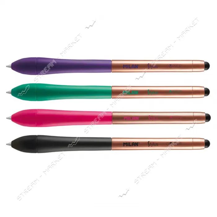 Ручка шариковая Milan 176593924 Stylus Copper автоматическая 1мм синяя