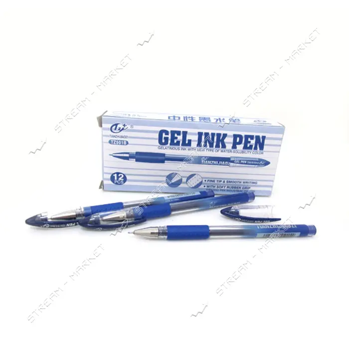 Ручка гелевая Tianjiao TZ501-В-blu синяя                                                            