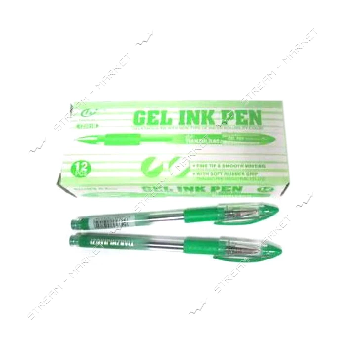 Ручка гелевая Tianjiao TZ513-gr зеленая