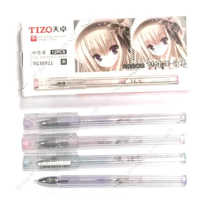 Ручка гелевая Techjob TG30911BL Tizo Girl 0.38мм синяя