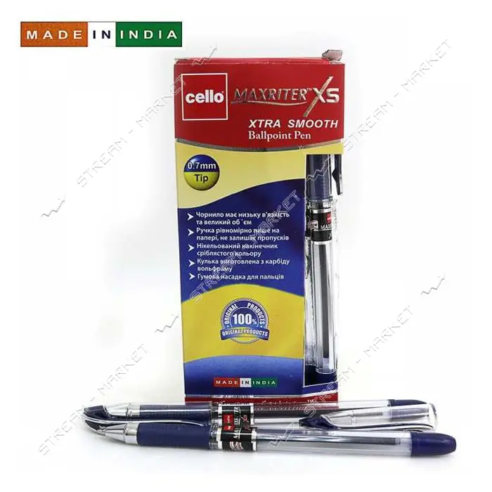 Ручка шариковая Cello Original Maxriter XS 0.7мм синяя