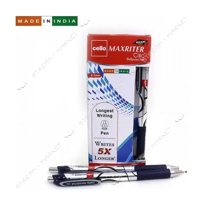 Ручка шариковая автомат Cello Original Maxriter Clic 0.7мм синяя                                    
