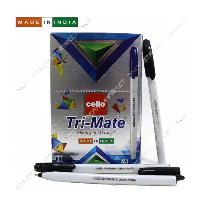 Ручка шариковая Cello Original Tri-mate 1мм черная