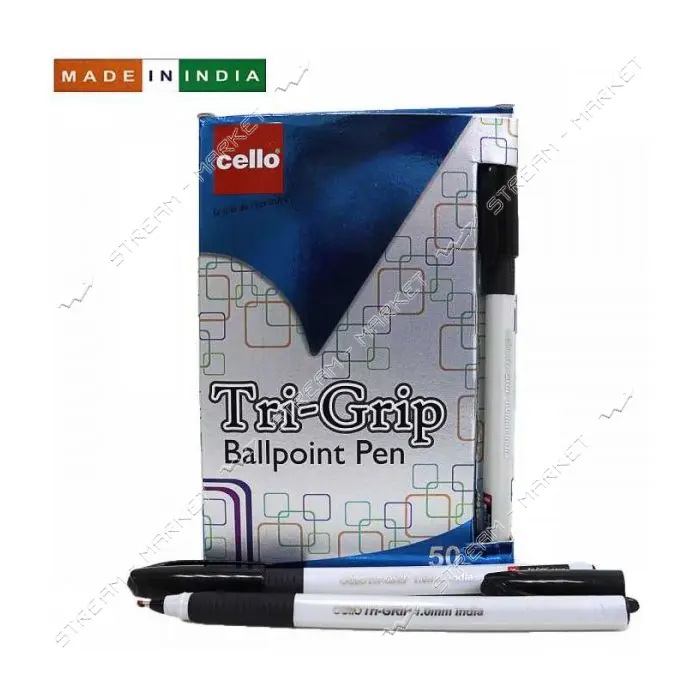 Ручка шариковая Cello Original Trigrip 1мм черная