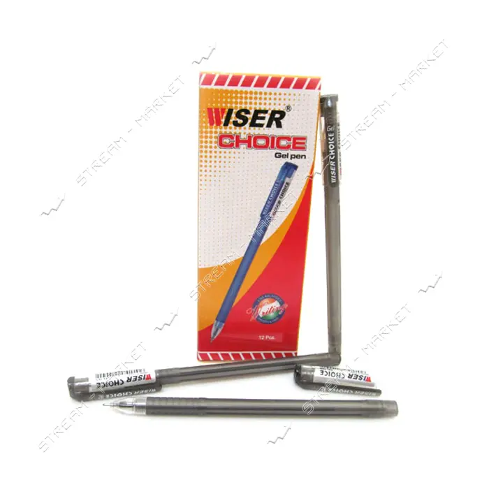 Ручка гелевая Wiser bk-choice Choice 0.6мм черная