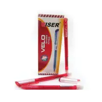 Ручка гелевая Wiser velo-rd Velo 0.6мм красная                                                      