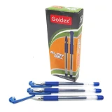 Ручка гелевая Goldex 894-bl Glow gel 0.6мм синяя