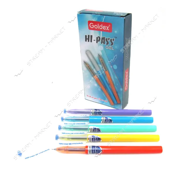 Ручка гелевая Goldex 921-bl Hi-Pass gel 0.6мм синяя