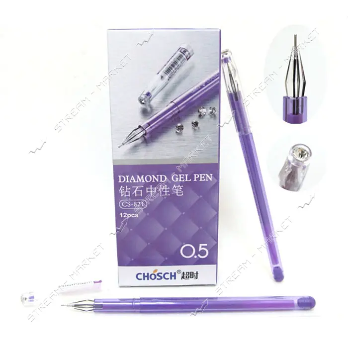 Ручка гелевая J.OTTEN Chosch CS-821fiol 0.5мм фиолетовая                                            