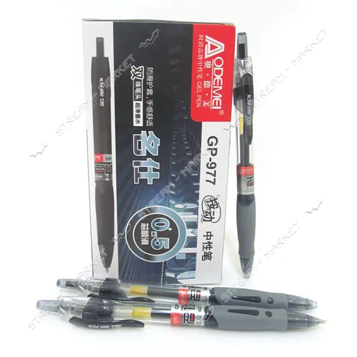 Ручка гелевая J.OTTEN GP-977bc GP-265 автоматическая 0.5мм черная