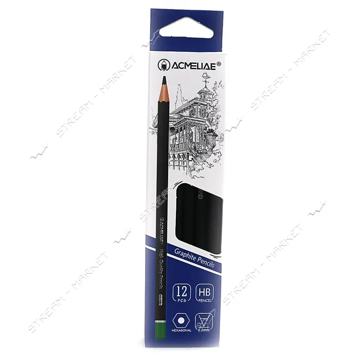 Карандаш Acmeliae 43510 НВ чернографитный