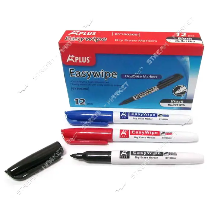 Маркер Beifa BY100200-BK Easywipe черный для белой доски                                            