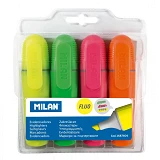 Набор текстовыделителей MILAN 1687804 Fluo флуоресцентный 4 цветa 4 шт
