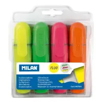 Набор текстовыделителей MILAN 1687804 Fluo флуоресцентный 4 цветa 4 шт                              