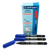 Маркер Centropen 2846 перманентный синий                                                            