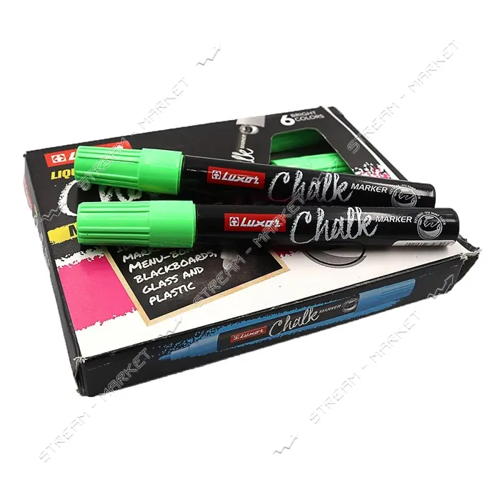 Маркер меловой Luxor Chalk 3043 зеленый                                                             