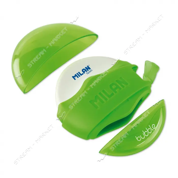 Ластик плюс точилка Milan 4704116 Bubble 6.5х6.5 см
