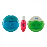 Ластик плюс точилка Milan 4704116 Bubble 6.5х6.5 см