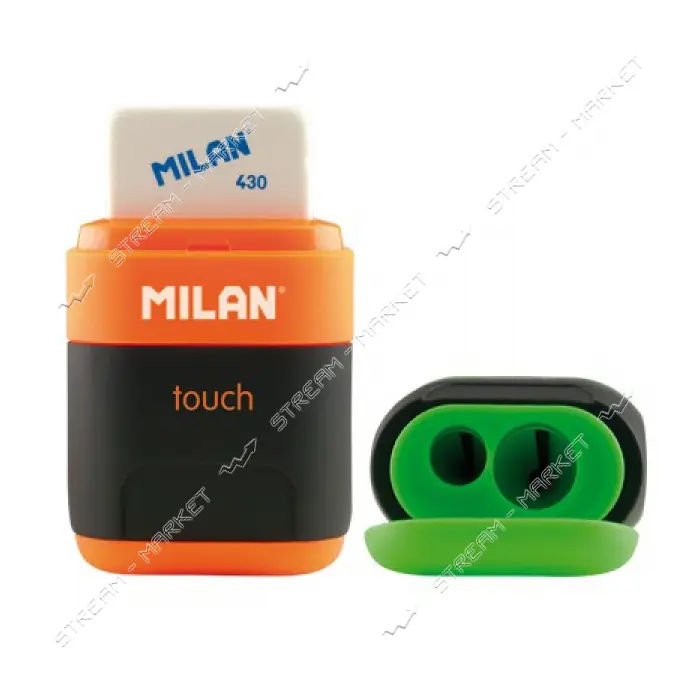 Ластик плюс точилка Milan 4703116 Compact Touch Duo 6.7х4х2.5 см                                    