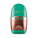 Ластик плюс точилка Milan 4717112 Capsule Copper 6.5х3.5 см                                         