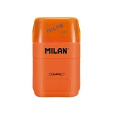 Ластик плюс точилка Milan 4719116 Compact Fluo 6.5х4 см двойная