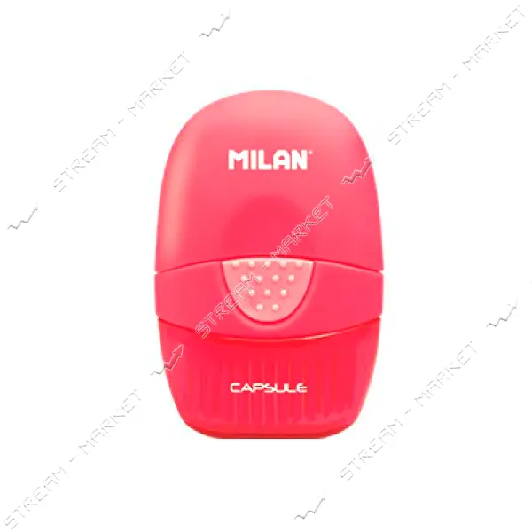 Ластик плюс точилка Milan 4900116 Compact Fluo 5х3.5 см