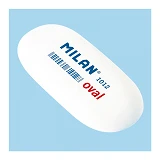 Ластик Milan CМM1012 6.2х2.8х1.2 см овальный белый