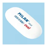 Ластик Milan CМM1012 6.2х2.8х1.2 см овальний білий                                                  