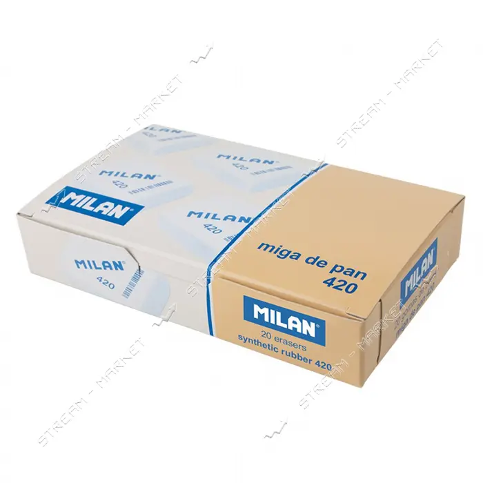 Ластик Milan CМM420 4х2.8х1.3 см прямоугольный                                                      