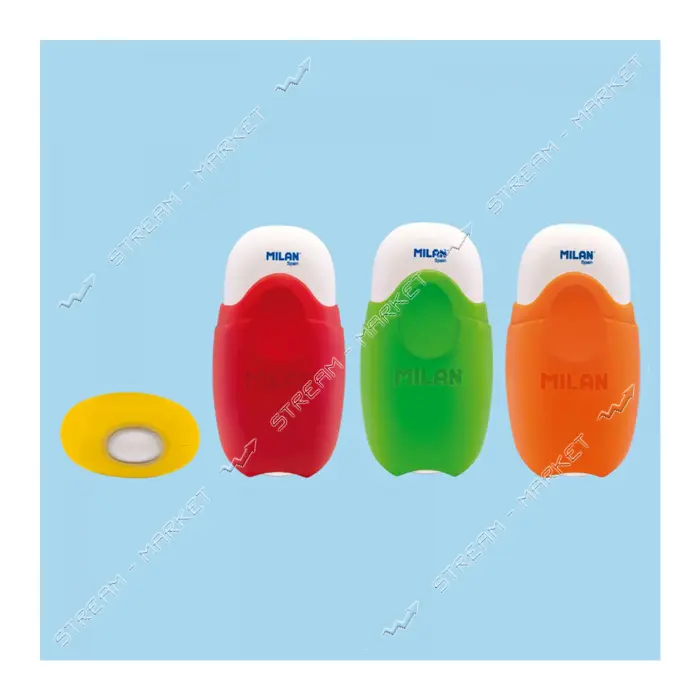 Ластик Milan CМMS1012 School Fluo 6х3.5 см овальный                                                 