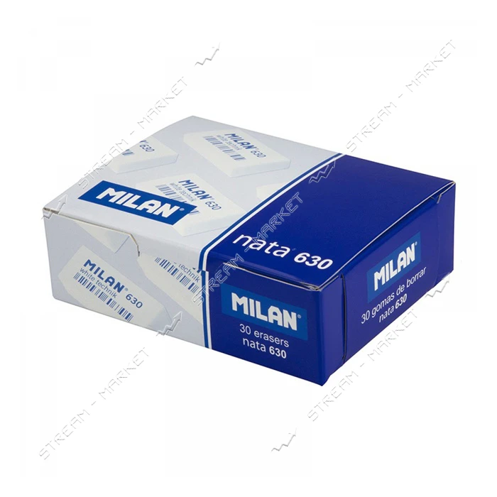 Ластик Milan CPM630 White technik 3.9х1.9х0.9 см прямоугольный