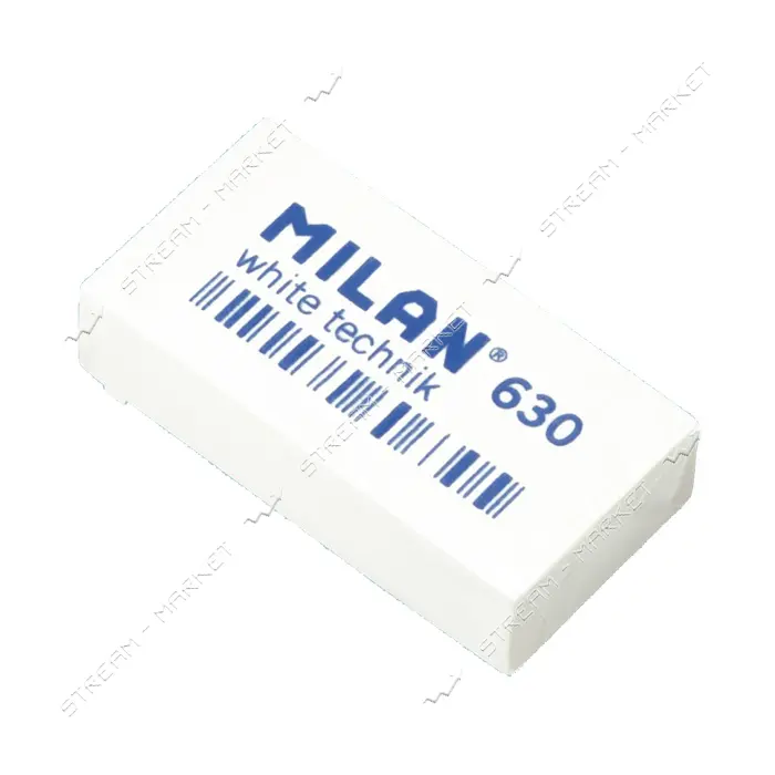 Ластик Milan CPM630 White technik 3.9х1.9х0.9 см прямоугольный