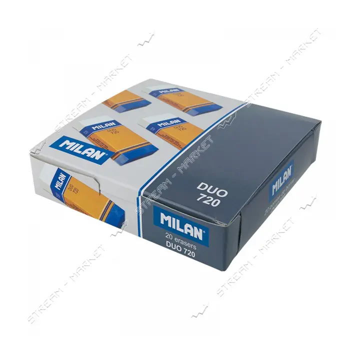 Ластик Milan СРМ720 Duo 6.1х2.3х1.2 см прямоугольный