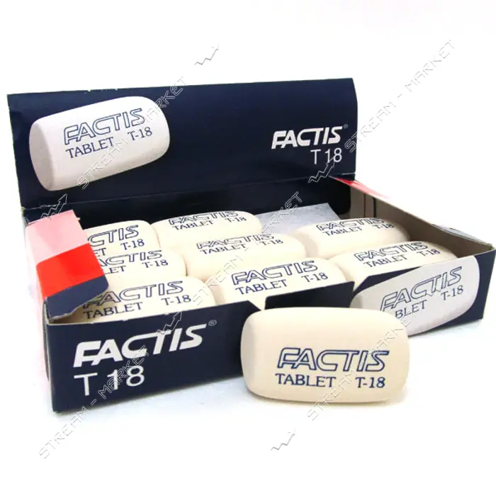 Ластик Milan CMFT18 Factis Tablet 5х2.4х0.7 см овальный                                             