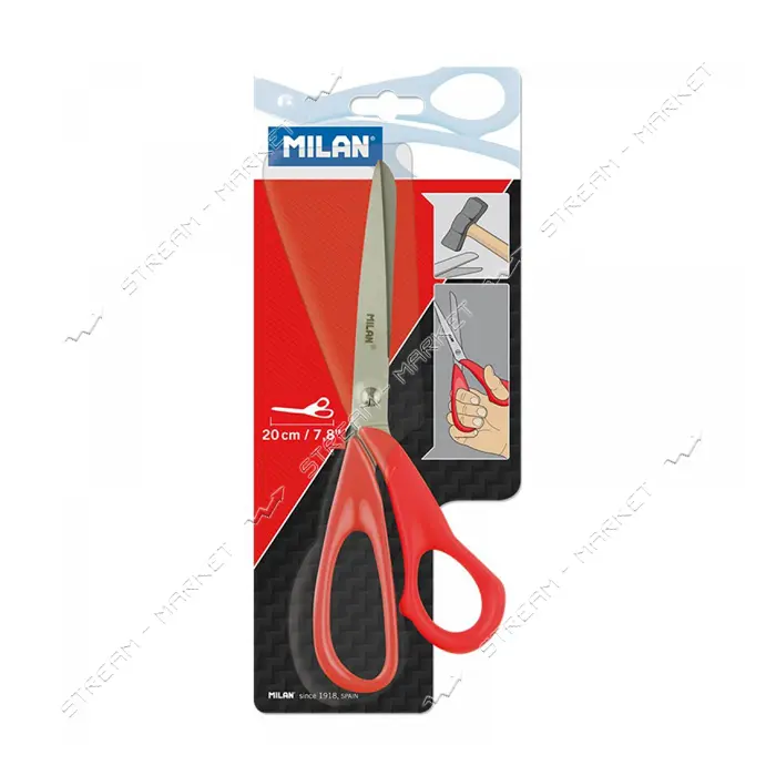 Ножницы Milan BWM10151 20см красные                                                                 