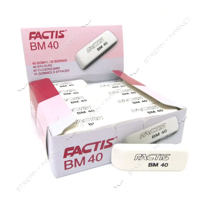 Ластик Factis CNFBM40 5.3х1.9х0.7см прямоугольный